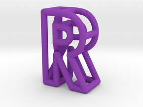 R in Purple Processed Versatile Plastic