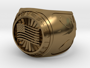 America Ring 24mm in Polished Bronze