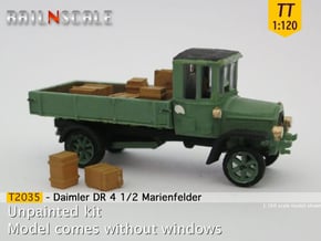 Daimler DR4 1/2 Marienfelder - open (TT 1:120) in Smooth Fine Detail Plastic