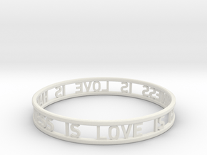 LOVE IS HAPPINESS IS LOVE - simple in White Natural Versatile Plastic