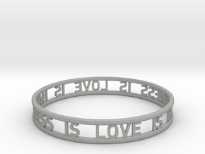 LOVE IS HAPPINESS IS LOVE - simple in Aluminum