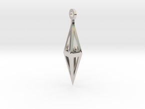 Brilliant Facets - Triangle Earrings in Platinum