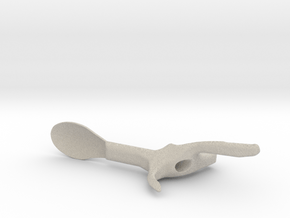 Left Hand Large Spoon in Natural Sandstone
