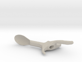Left Hand Small Spoon in Natural Sandstone