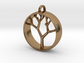 Natural Collection - Tree Pendant in Natural Brass