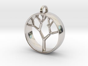 Natural Collection - Tree Pendant in Platinum