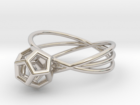 Essential Simplicity - Ring in Rhodium Plated Brass