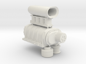 6-71 Blower W Injection 1/16 in White Natural Versatile Plastic