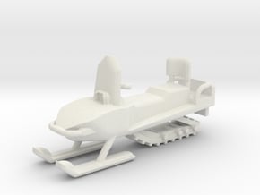 Snowmobile 1-87 HO Scale in White Natural Versatile Plastic