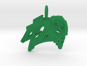 420 Pendant in Green Processed Versatile Plastic