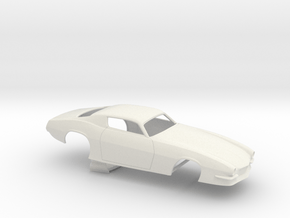 1/16 Pro Mod 73 Camaro Flat Hood in White Natural Versatile Plastic