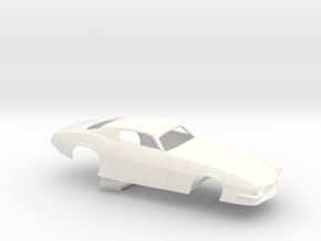 1/32 Pro Mod 73 Camaro Flat Hood in White Processed Versatile Plastic