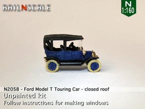 Ford Model T - closed roof (N 1:160) in Smooth Fine Detail Plastic
