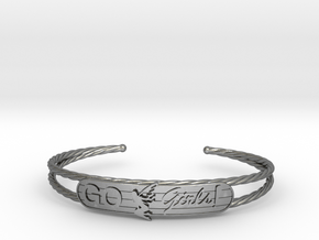 Go Girls Bracelet in Polished Silver