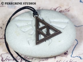 Pendant - TriForce (No Bumps) in Polished Bronze Steel