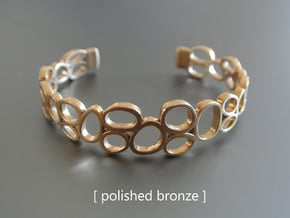 Rings and Things Bracelet in Polished Brass
