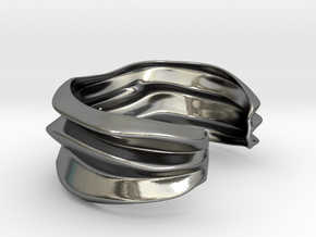 Lunar | Unisex Bracelet  in Polished Silver: Medium