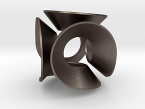 Lobke (Small) in Polished Bronzed Silver Steel