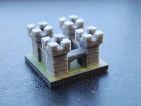 Tiny Medieval Castle in Full Color Sandstone