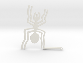 Nazca: The Spider in White Natural Versatile Plastic
