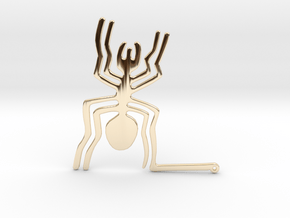 Nazca: The Spider in 14k Gold Plated Brass