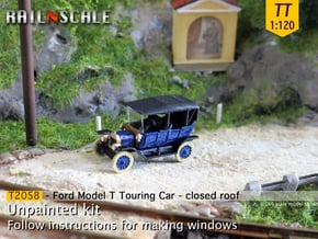 Ford Model T - closed roof (TT 1:120) in Smooth Fine Detail Plastic