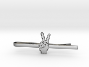 Peace Clip in Polished Silver