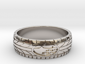 SUBARU ring size 24 mm (US 15 1/4) in Platinum
