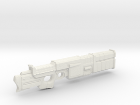 1/18th Scale Railgun MK II in White Natural Versatile Plastic