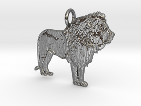 Leo More Pendant in Polished Silver