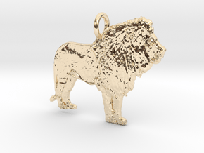 Leo More Pendant in 14k Gold Plated Brass