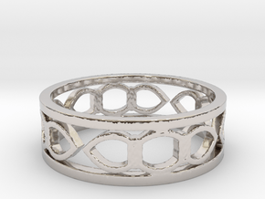 Medieval ring Ring Size 12 3/4 in Rhodium Plated Brass