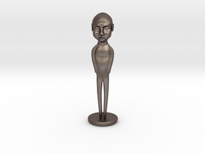 Figure in Polished Bronzed Silver Steel