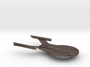 Exocet-Class Destroyer, 20cm in Polished Bronzed Silver Steel