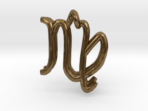  Libra (Zodiac)- Pendant in Natural Bronze