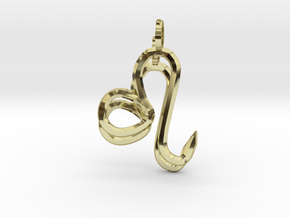 Leo Zadiac-2pendants in 18k Gold Plated Brass