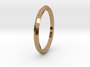 Penta Ring - An unconventional Wedding Ring in Polished Brass: Medium