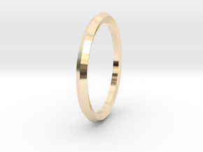 Penta Ring - An unconventional Wedding Ring in 14k Gold Plated Brass: Medium