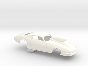 1/32 Pro Mod Camaro Cowl Hood W Scoop in White Processed Versatile Plastic