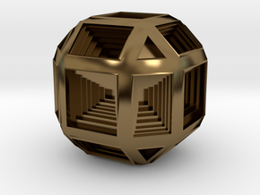 Hypno Cube in Polished Bronze