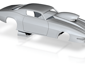 1 25 Pro Mod Camaro Cowl Hood W Scoop Small WW in Tan Fine Detail Plastic