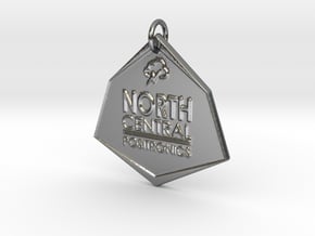 North Central Positronics Pendant in Polished Silver