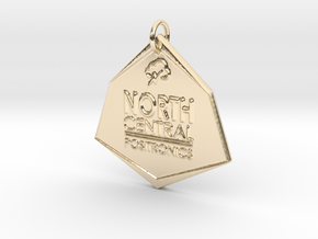 North Central Positronics Pendant in 14k Gold Plated Brass