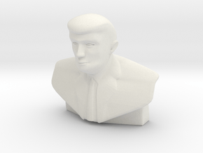 "The Donald" Trump Statue in White Natural Versatile Plastic