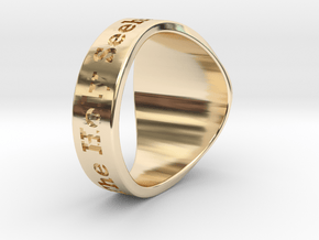 NuperBall Ccga4 Ring S6 in 14k Gold Plated Brass