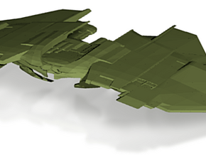Romulan Att Wing in Tan Fine Detail Plastic