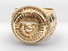 Marines size 14 in 14K Yellow Gold