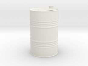 oil drum 1/35 in White Natural Versatile Plastic