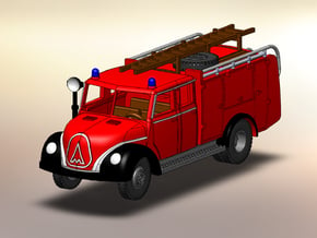 Magirus Mercur Feuerwehr TLF 1:120 in Tan Fine Detail Plastic