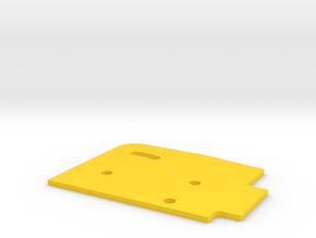 Sideplate Left 1mm in Yellow Processed Versatile Plastic